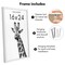 Americanflat Gallery-Style Picture Frame - Ideal Frame for Gallery Wall Display - Showcase Artwork, Prints, and Photos - Shatter Resistant Glass - Hanging Hardware with Drywall Anchor